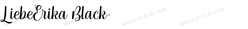 LiebeErika Black字体转换